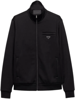 Prada Men's Black Cotton-Blend Technical Jacket