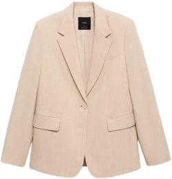 Mango Women's Natural Structured Jacket