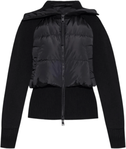 Canada Goose Women's Black Long-Sleeved Paneled Down Jacket
