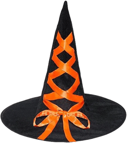 Toynk Women's Orange Halloween Witch Hat