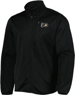 G-III 4Her by Carl Banks Men's Black Philadelphia Flyers Closer Transitional Full-zip Jacket