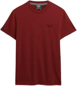 Superdry Men's Red Organic Cotton Essential Logo T-shirt
