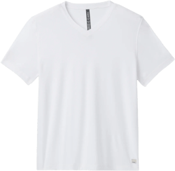 Strato Tech V-Neck Tee | White