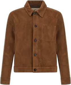 Ami Paris Men's Brown Suede Jacket