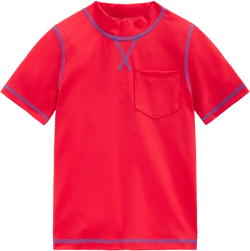Short Sleeve Rash Vest-Poppy Red