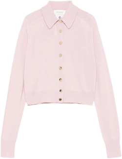SPORTMAX PRE Women's Pink Wool Cardigan