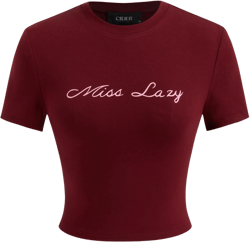 Cotton-blend Round Neckline Slow Down Graphic Tee