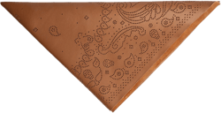 Bandy Triangle Leather Scarf