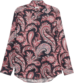 floral paisley-print cotton shirt