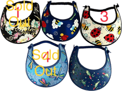 Ladies sun visor Sun visor Flowers sun visor Ladies sun visor, Lightweight visor fabric visor