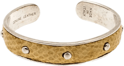 leather stud bracelet