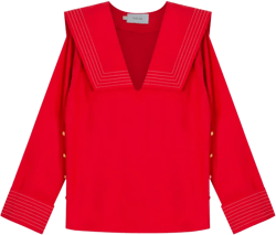 Marinheira sailor-collar blouse