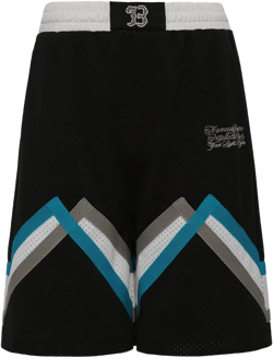 panelled basketball shorts