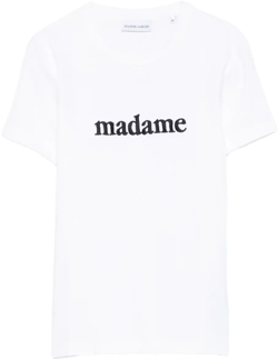 embroidered-detail cotton T-shirt