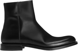 zippered leather ankle boots
