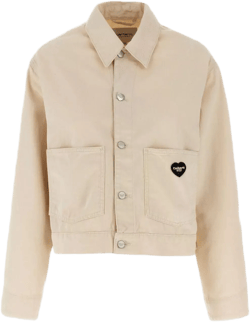 Carhartt Women's Natural Collared Long Sleeves Jacket With Front Pockets