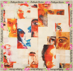 Collage Faces Silk Scarf [Multi]