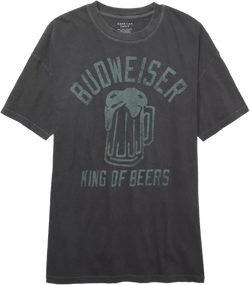 AE Oversized St. Patrick's Day Budweiser Graphic Tee