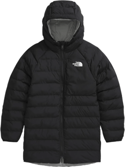 THE NORTH FACE Girls' Reversible Perrito Parka | Waterproof Jacket With Internal Waist Cinch Cord & Secure Zip Chest Pockets XX-Large Tnf Black