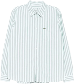 logo-appliqué cotton shirt
