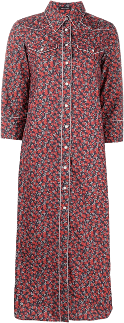 floral shirt dress