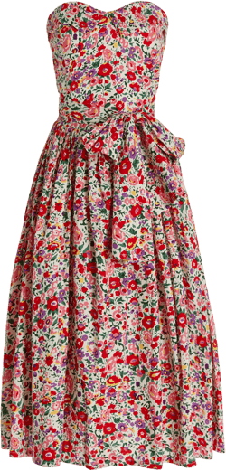 Louise Strapless Dress with Bustier and Ties - Pre Order