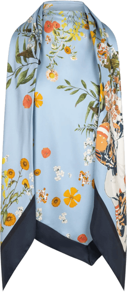 Printed Scarf Top