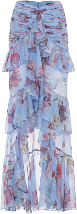LILY FLOWER MAXI SKIRT