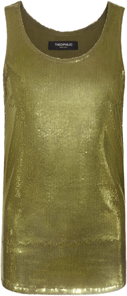 Moss Sequin Tank Top