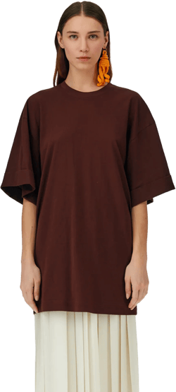 T-Shirting Rolled Sleeve Tunic