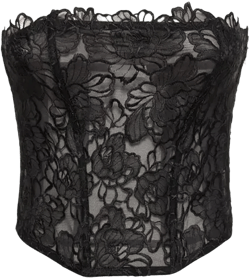 Whitney embroidered corset top