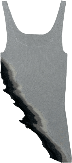 BURNT TANK TOP - GREY