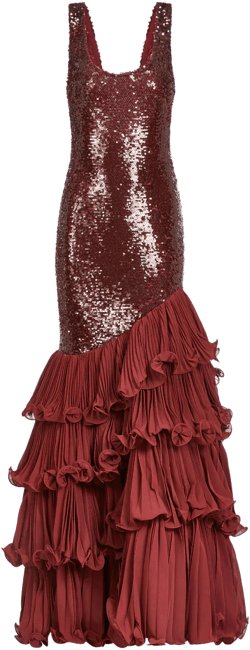 SEQUIN DROP WAIST GOWN (RUNWAY)