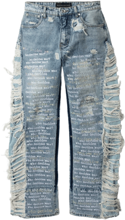 ULTRA FLARE SCRIPTURE DENIM