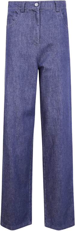 high-waisted jeans