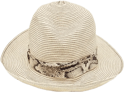 straw snake ribbon hat