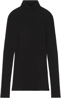 ribbed turtleneck sweater