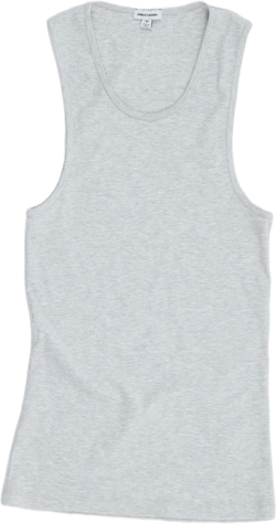 Grey Rib Longline Vest