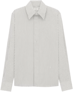 CASSANDRE shirt in tennis-stripe cotton poplin