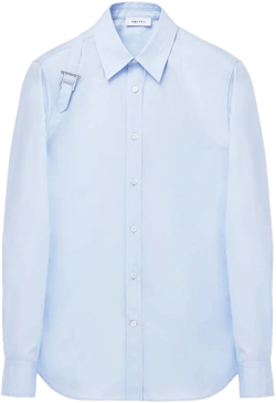 T-Bar Harness Shirt in Shirting Blue