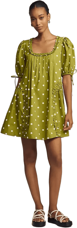 Damson Madder x Anthropologie Meri Mini Swing Dress