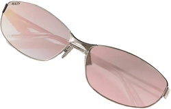 Reality Eyewear Oval Slim Metal Sunglasses