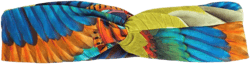Bethania twisted feather-print headband