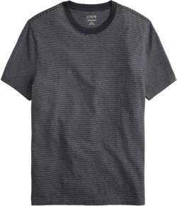 Vintage-wash cotton T-shirt in stripe