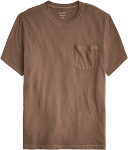 Vintage-wash cotton pocket T-shirt
