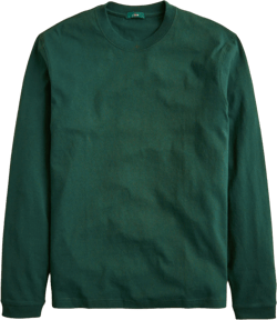 Relaxed long-sleeve premium-weight cotton T-shirt