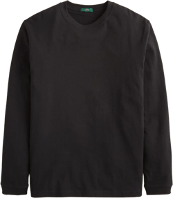 Relaxed long-sleeve premium-weight cotton T-shirt