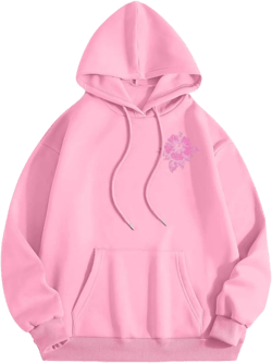2024 Graphic Hoodies for Women Cute Pullover Letter Printed Hooded Tops Oversized Preppy Sweatshirts Fall Clothes A1-pink X-Large