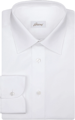 Essential white cotton formal shirt