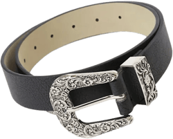 Ride Along Black and Silver Belt
